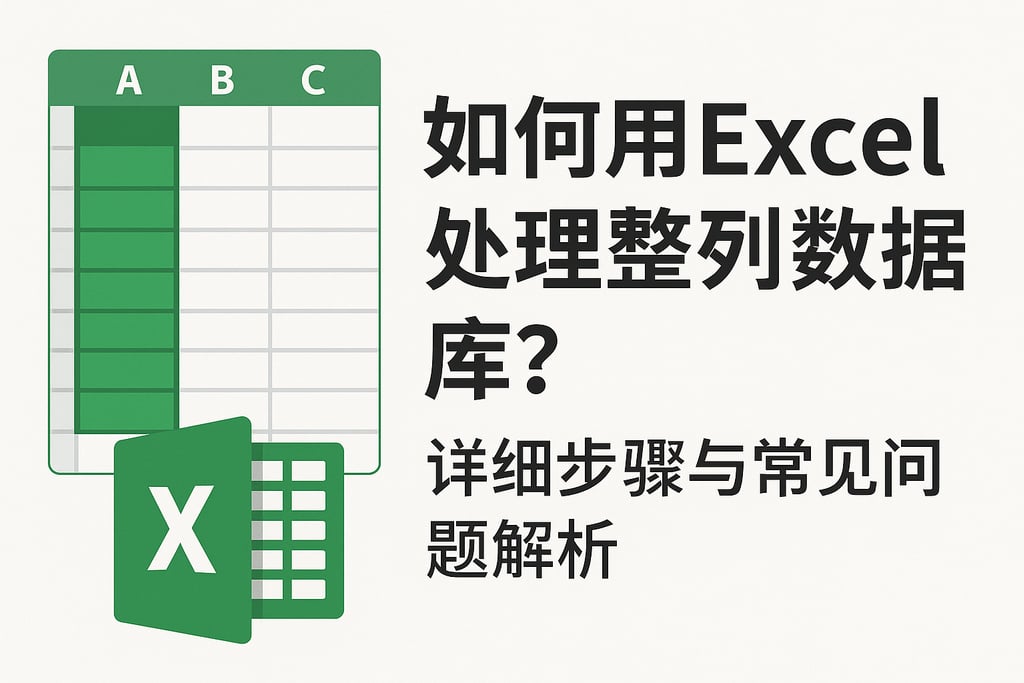 如何用Excel处理整列数据库？详细步骤与常见问题解析