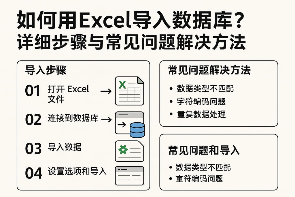 如何用Excel导入数据库？详细步骤与常见问题解决方法
