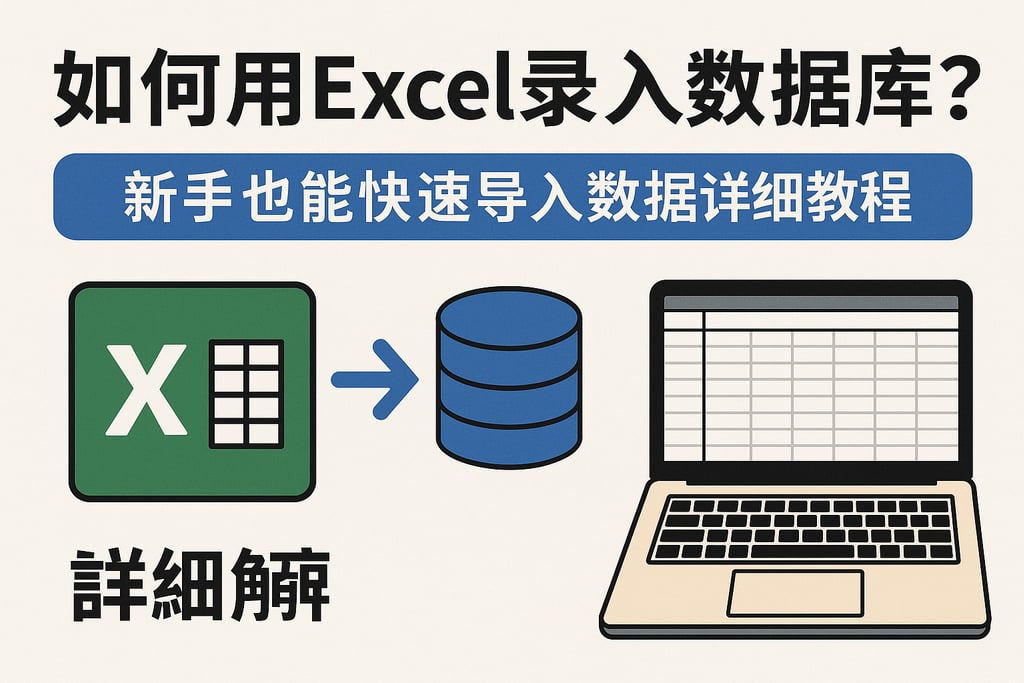 如何用Excel录入数据库？新手也能快速导入数据详细教程