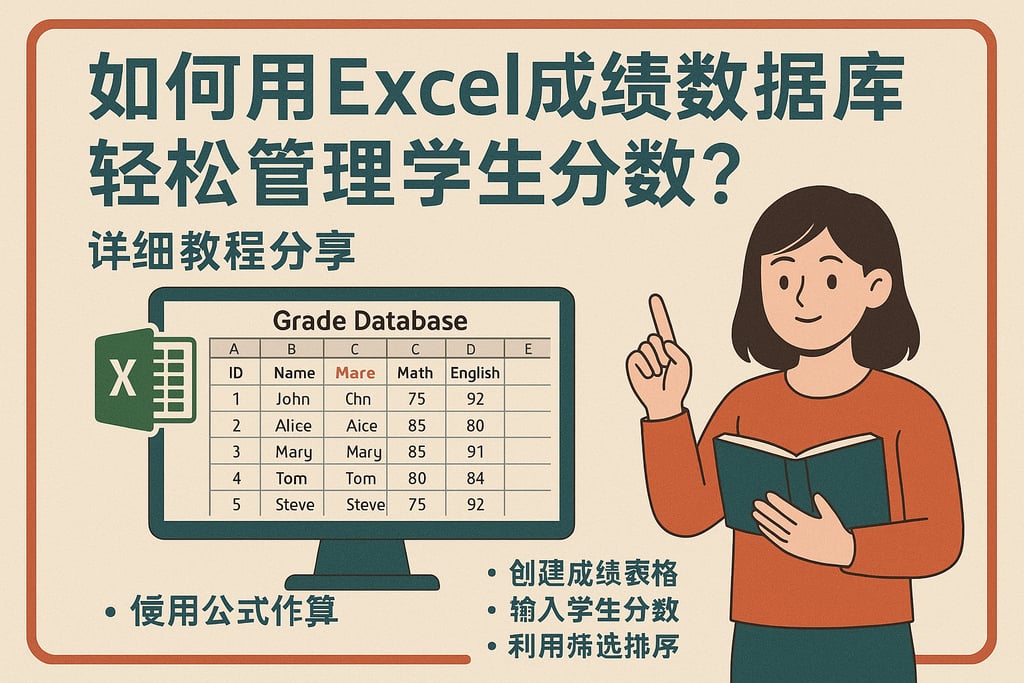如何用Excel成绩数据库轻松管理学生分数？详细教程分享