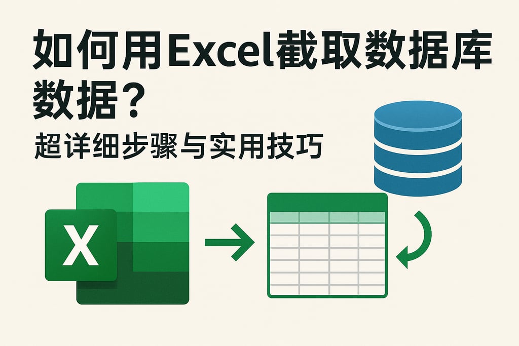 如何用Excel截取数据库数据？超详细步骤与实用技巧