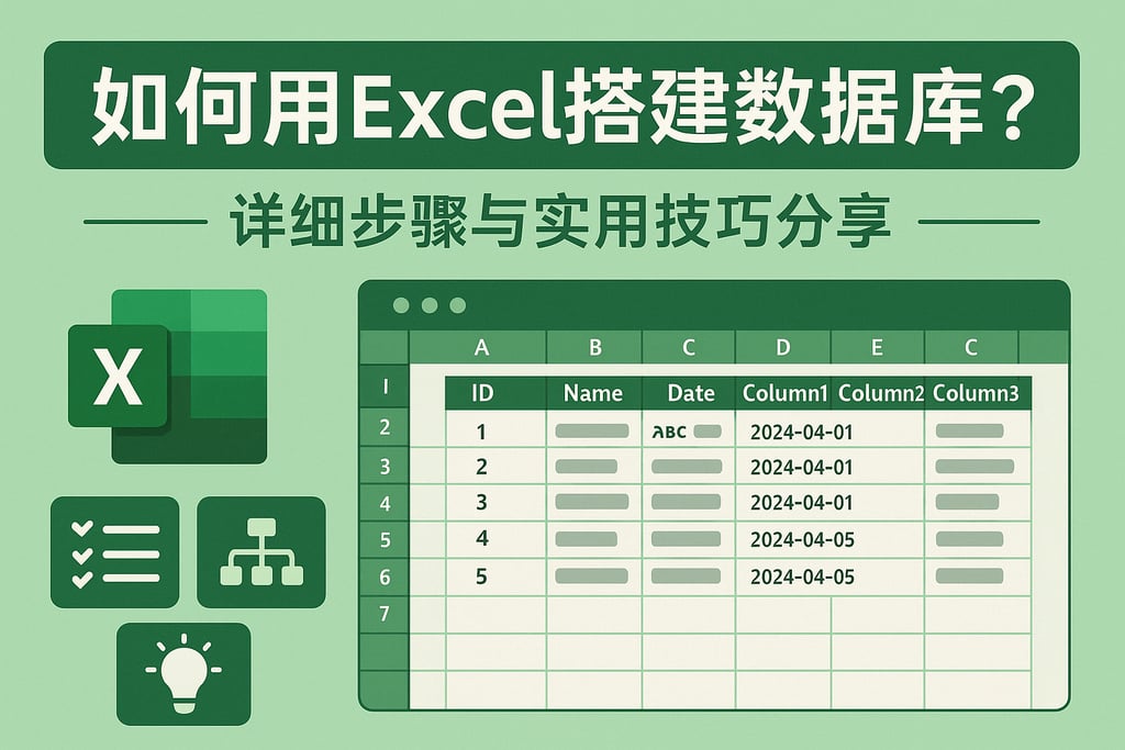 如何用Excel搭建数据库？详细步骤与实用技巧分享