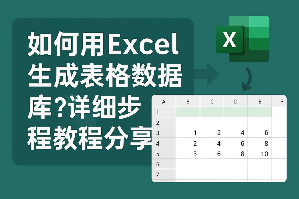 如何用Excel生成表格数据库？详细步骤教程分享
