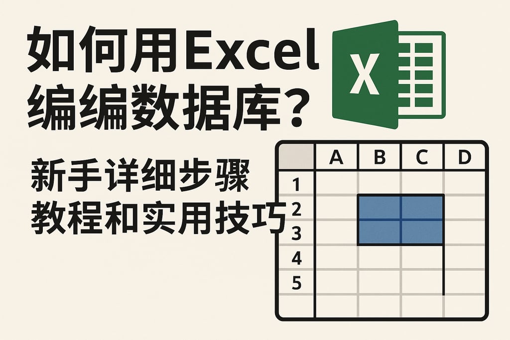 如何用Excel编辑数据库？新手详细步骤教程和实用技巧