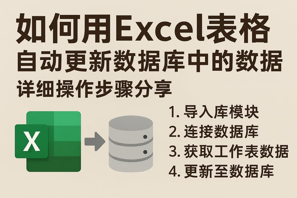 如何用Excel表格自动更新数据库中的数据？详细操作步骤分享
