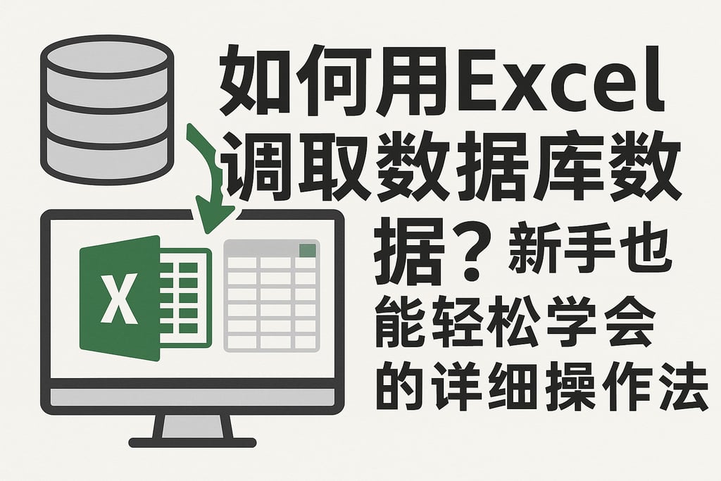 如何用Excel调取数据库数据？新手也能轻松学会的详细操作方法
