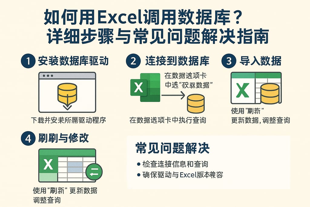 如何用Excel调用数据库？详细步骤与常见问题解决指南
