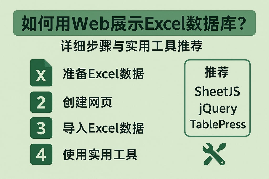 如何用Web展示Excel数据库？详细步骤与实用工具推荐