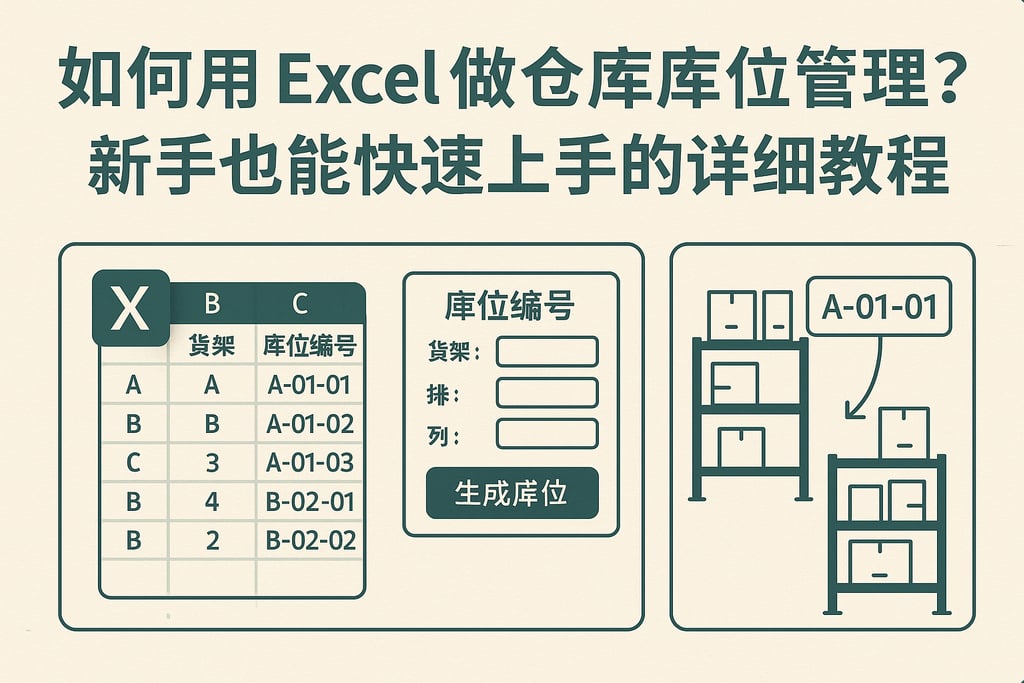 如何用excel做仓库库位管理？新手也能快速上手的详细教程