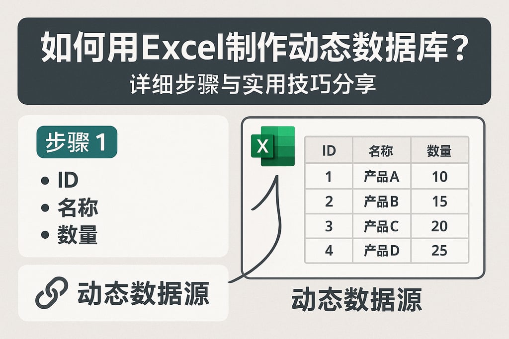 如何用excel制作动态数据库？详细步骤与实用技巧分享