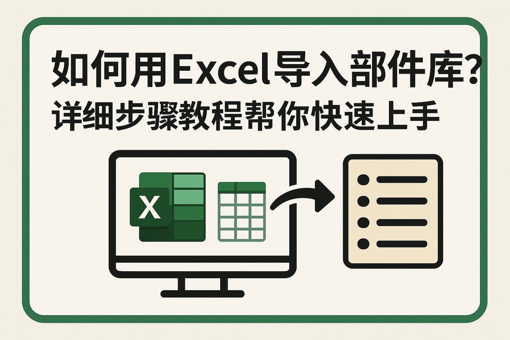 如何用excel导入部件库？详细步骤教程帮你快速上手