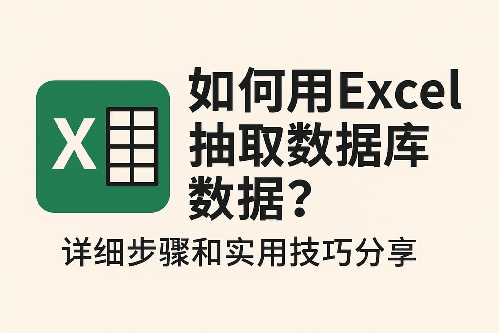如何用excel抽取数据库数据？详细步骤和实用技巧分享
