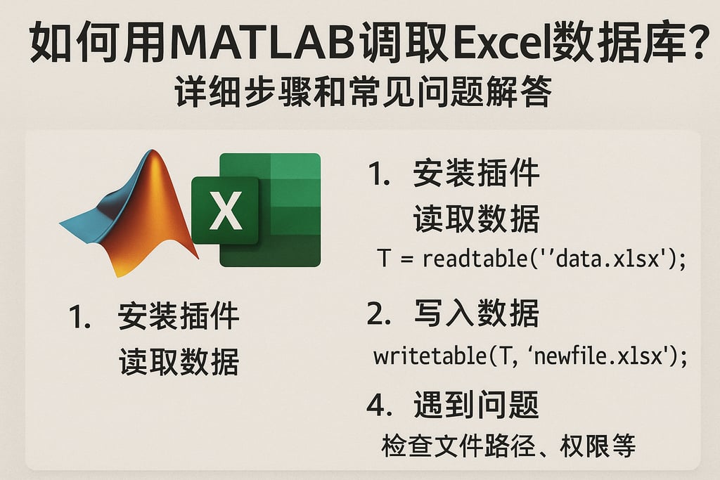 如何用matlab调取excel数据库？详细步骤和常见问题解答