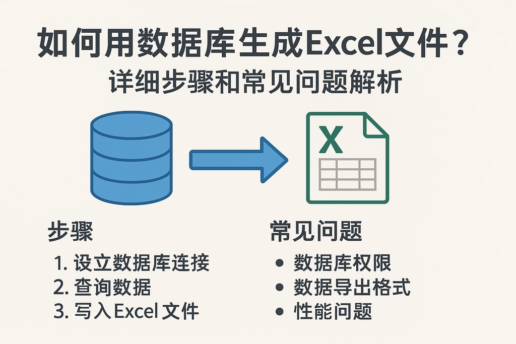 如何用数据库生成excel文件？详细步骤和常见问题解析