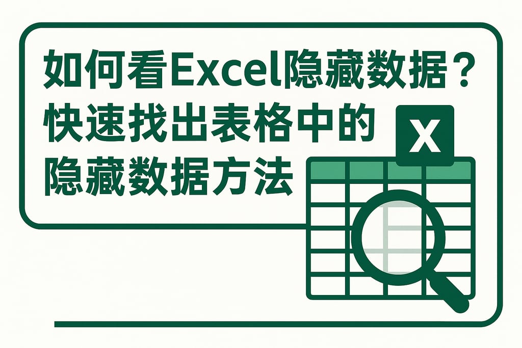 如何看excel隐藏数据库？快速找出表格中的隐藏数据方法