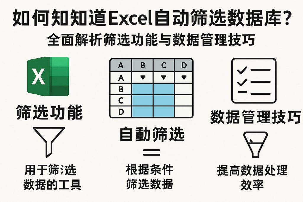 如何知道Excel自动筛选数据库？全面解析筛选功能与数据管理技巧