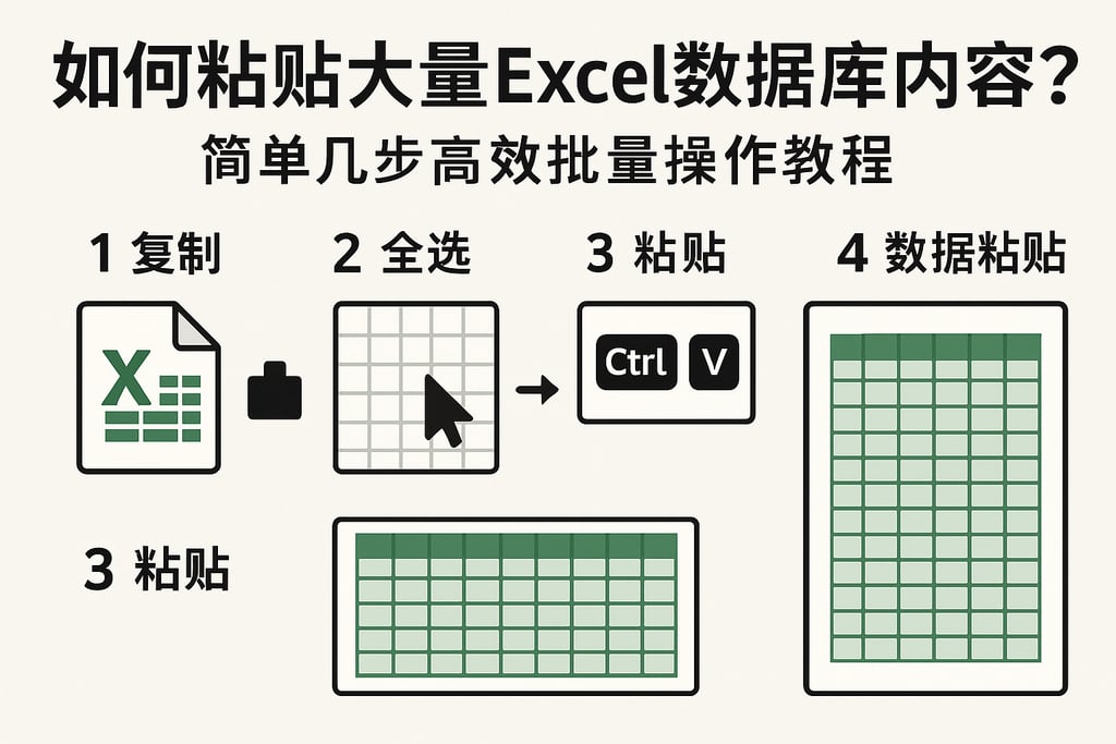 如何粘贴大量Excel数据库内容？简单几步高效批量操作教程