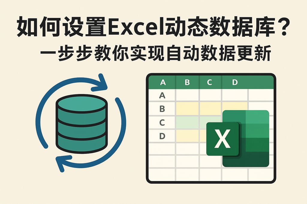 如何设置Excel动态数据库？一步步教你实现自动数据更新