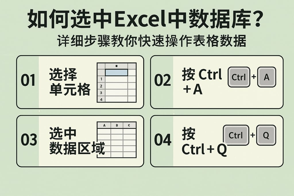 如何选中Excel中数据库？详细步骤教你快速操作表格数据