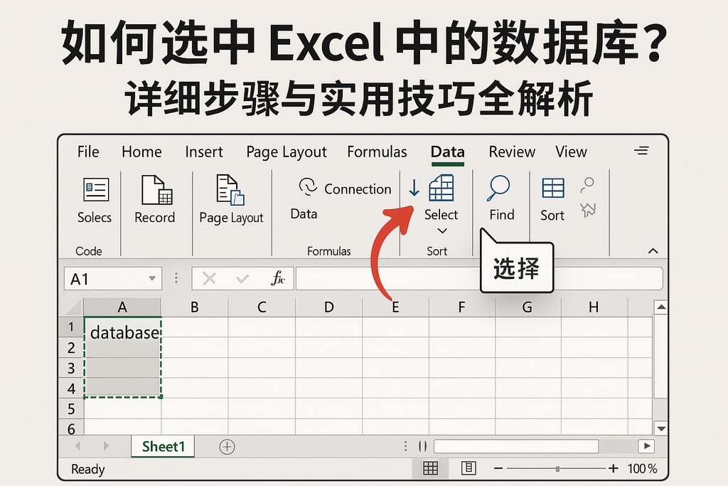 如何选中excel中的数据库？详细步骤与实用技巧全解析