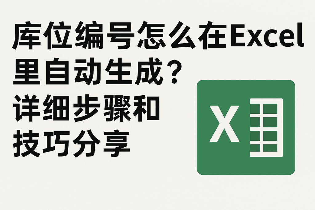 库位编号怎么在Excel里自动生成？详细步骤和技巧分享