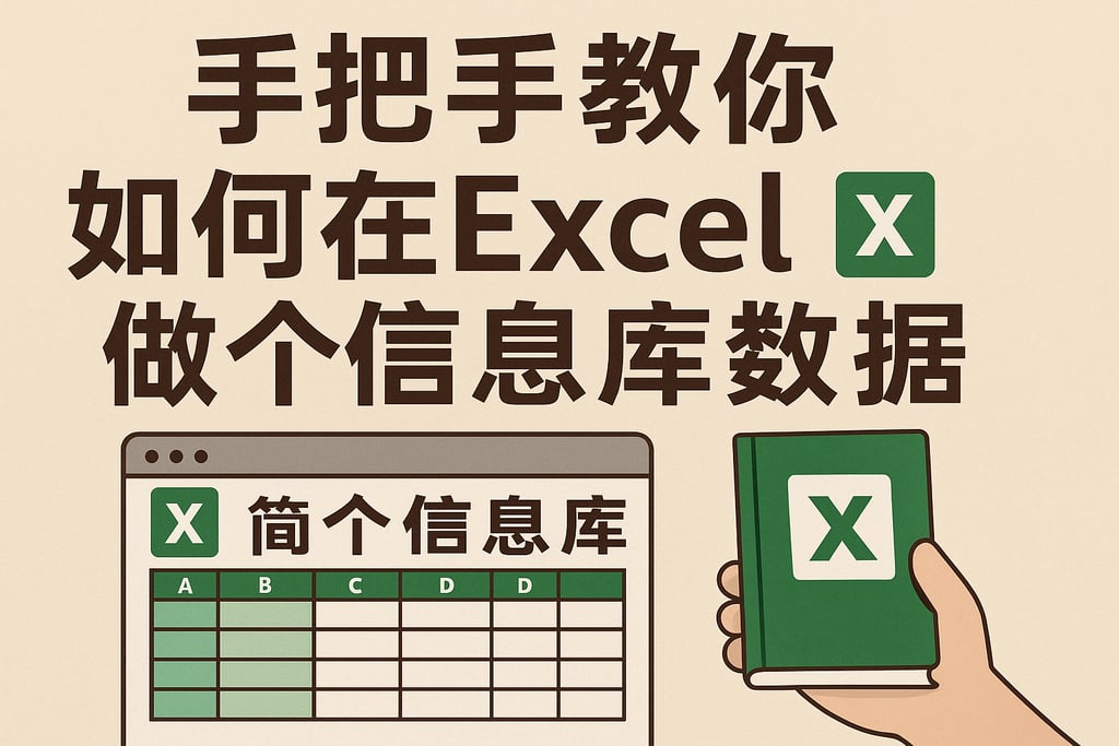 手把手教你如何在Excel做个信息库，轻松管理数据不再难