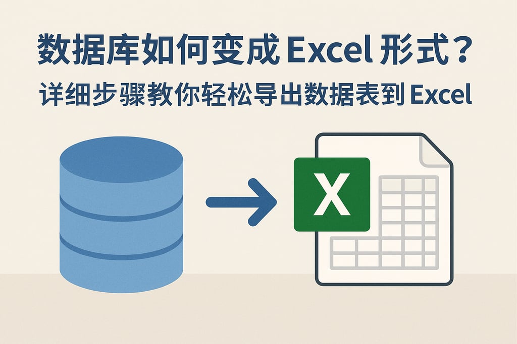 数据库如何变成excel形式？详细步骤教你轻松导出数据表到Excel