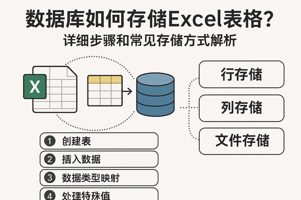 数据库如何存储excel表格？详细步骤和常见存储方式解析