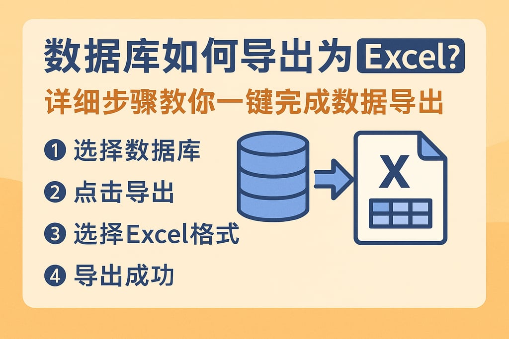 数据库如何导出为Excel？详细步骤教你一键完成数据导出