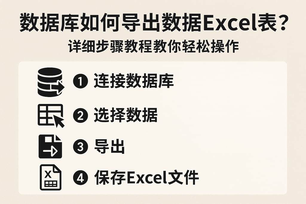 数据库如何导出数据excel表？详细步骤教程教你轻松操作