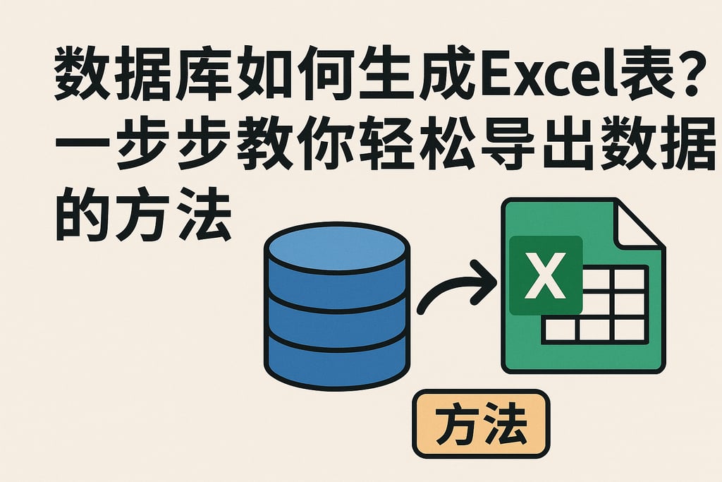 数据库如何生成Excel表？一步步教你轻松导出数据的方法