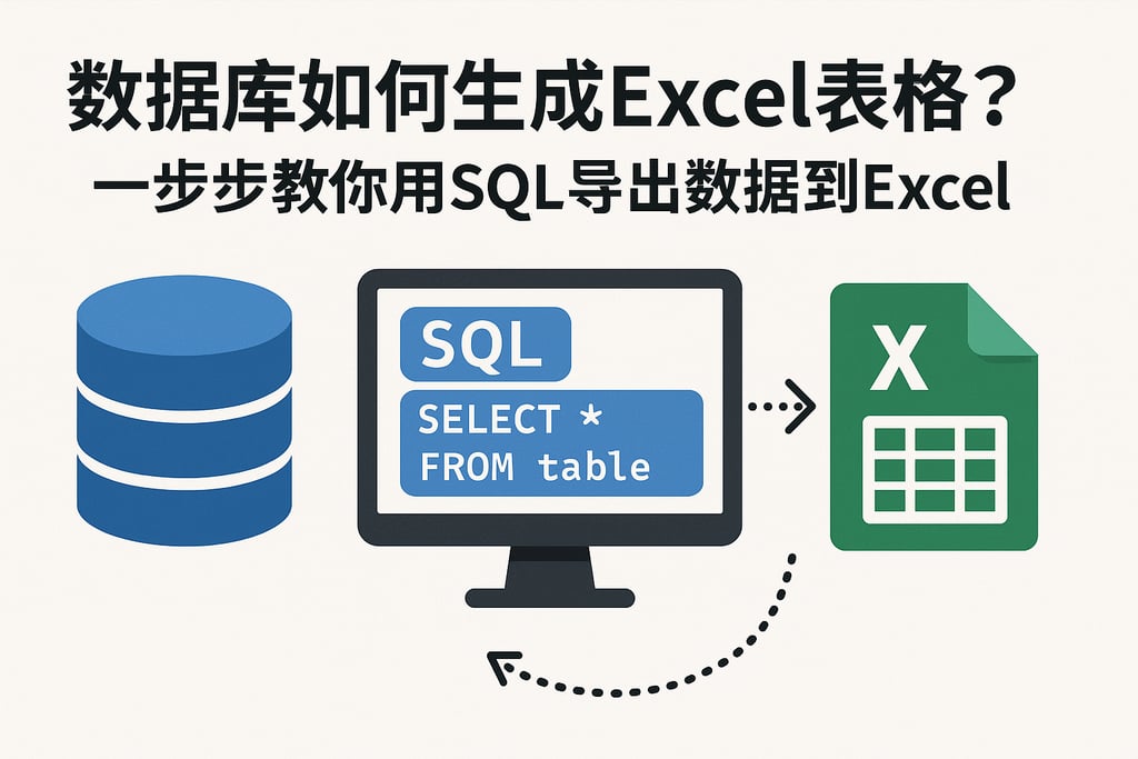 数据库如何生成excel表格？一步步教你用SQL导出数据到Excel