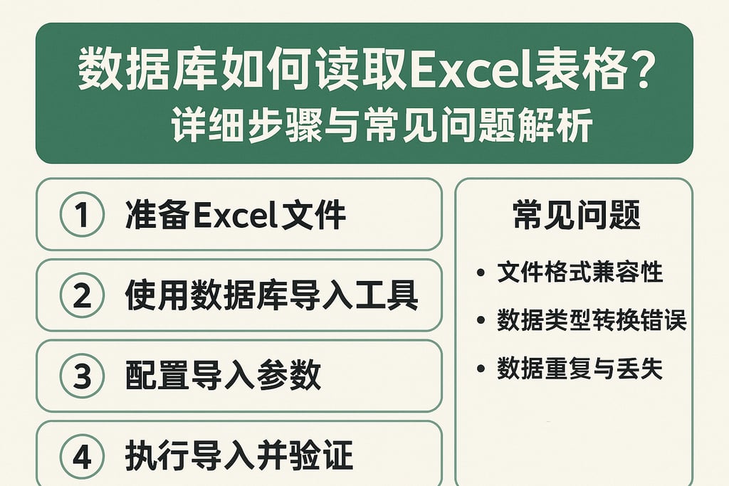数据库如何读取excel表格？详细步骤与常见问题解析