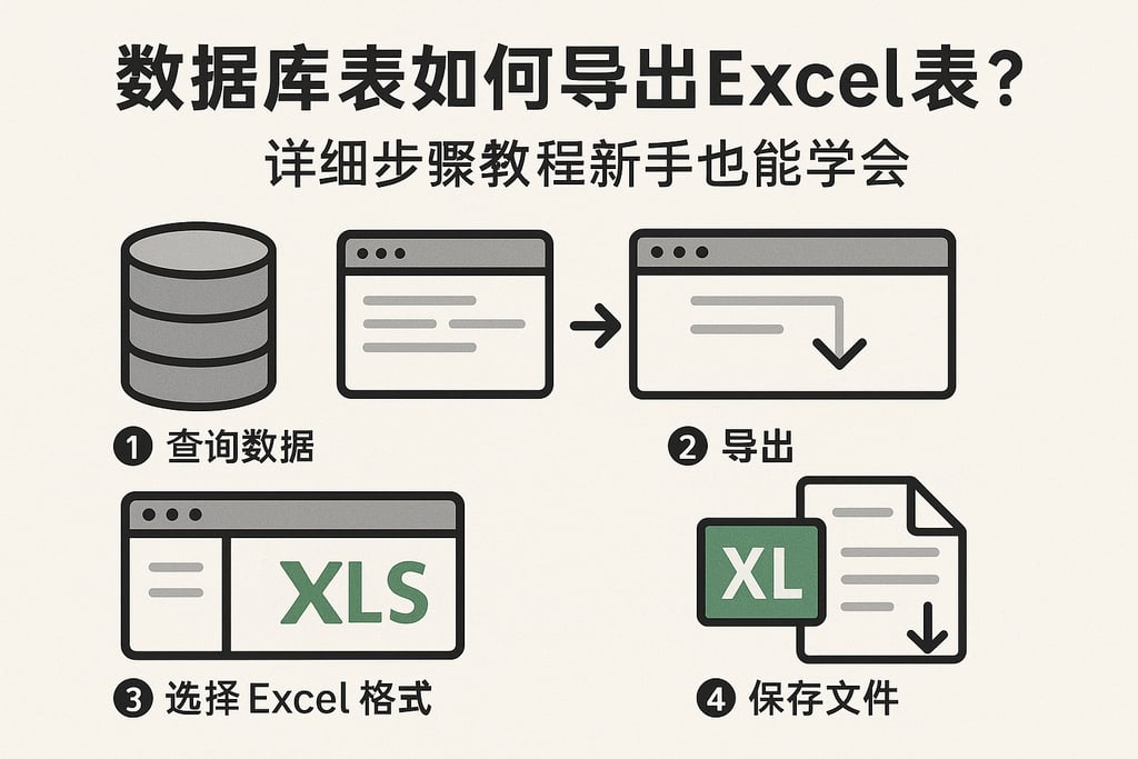 数据库表如何导出Excel表？详细步骤教程新手也能学会