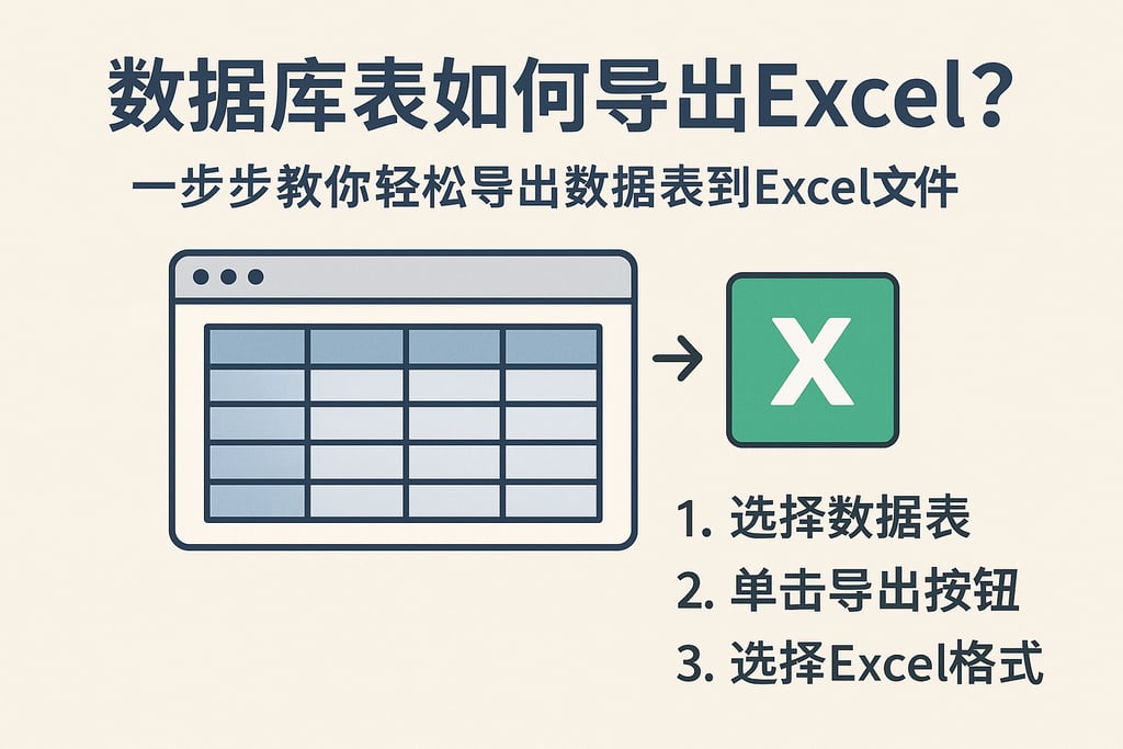 数据库表如何导出Excel？一步步教你轻松导出数据表到Excel文件