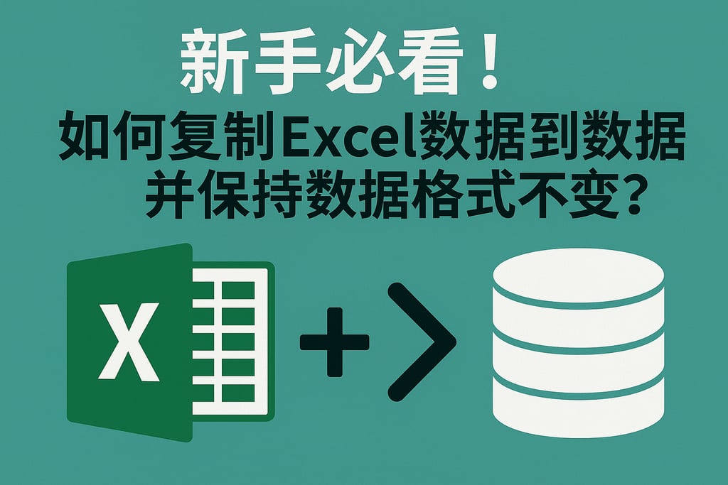 新手必看！如何复制Excel数据到数据库并保持数据格式不变？