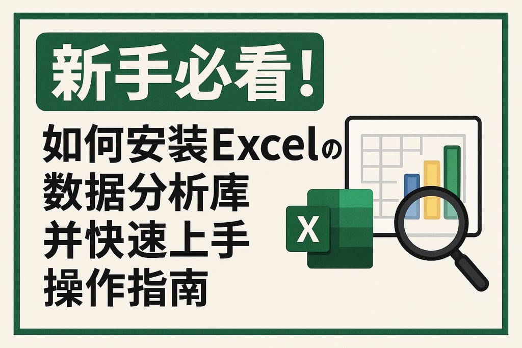 新手必看！如何安装Excel的数据分析库并快速上手操作指南