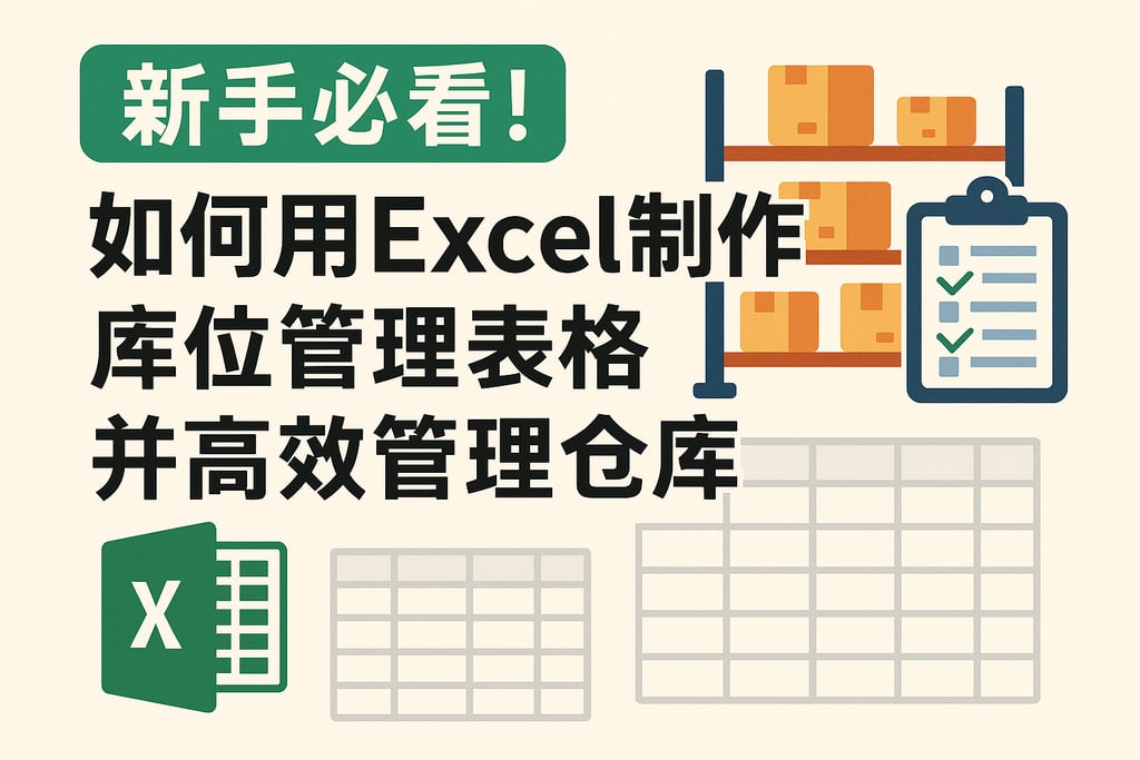 新手必看！如何用Excel制作库位管理表格并高效管理仓库