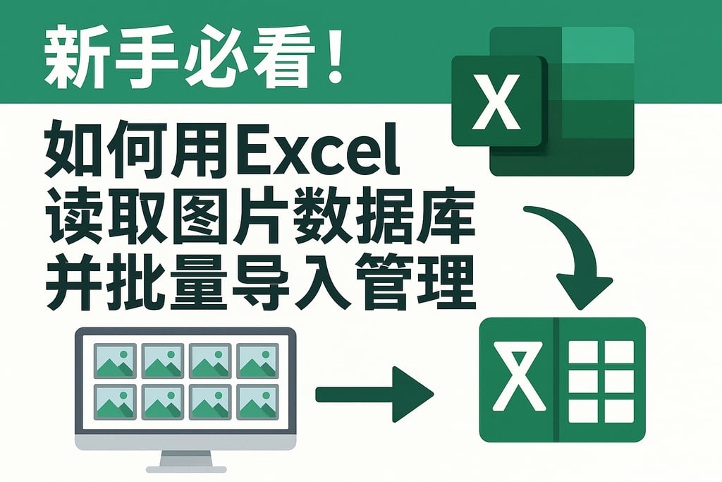 新手必看！如何用Excel读取图片数据库并批量导入管理