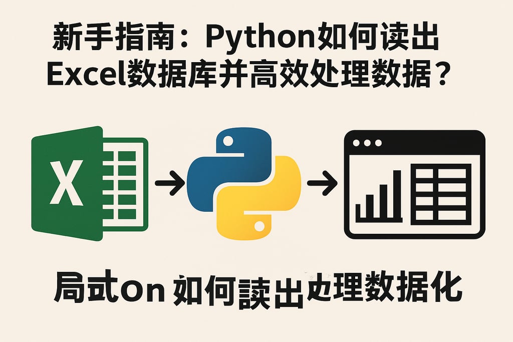 新手指南：python如何读出excel数据库并高效处理数据？