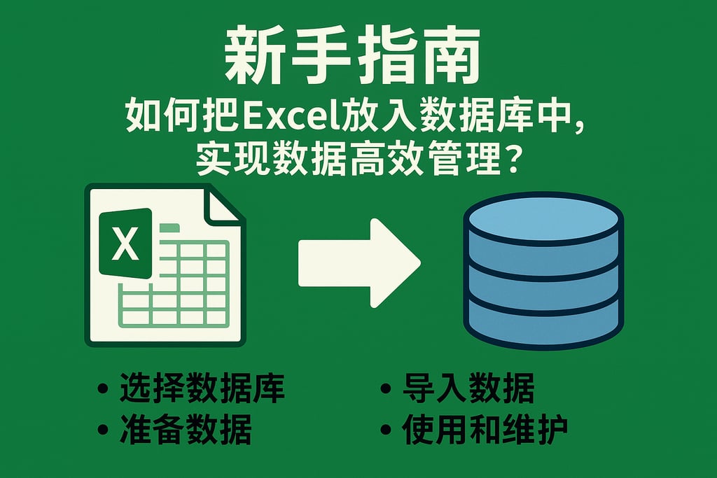 新手指南：如何把Excel放入数据库中，实现数据高效管理？