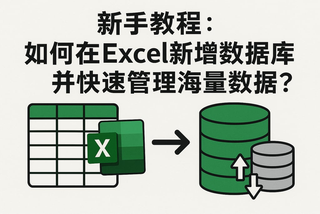 新手教程：如何在Excel新增数据库并快速管理海量数据？