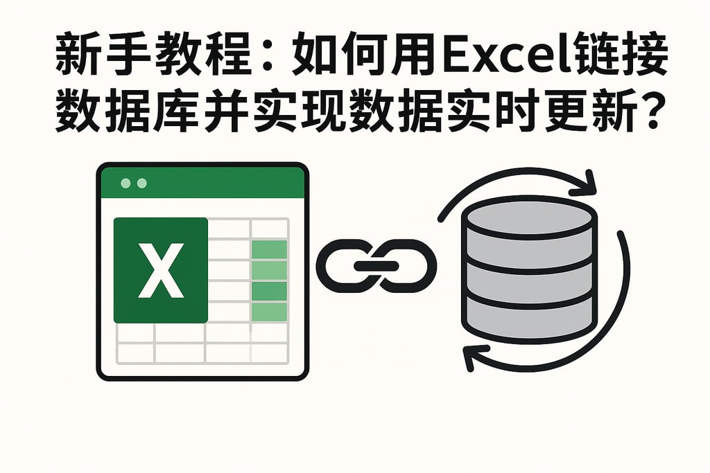 新手教程：如何用Excel链接数据库并实现数据实时更新？