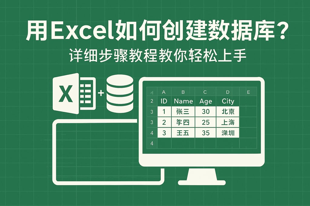 用Excel如何创建数据库？详细步骤教程教你轻松上手