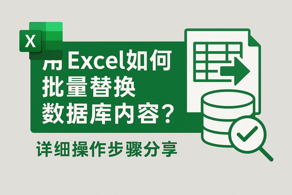 用Excel如何批量替换数据库内容？详细操作步骤分享