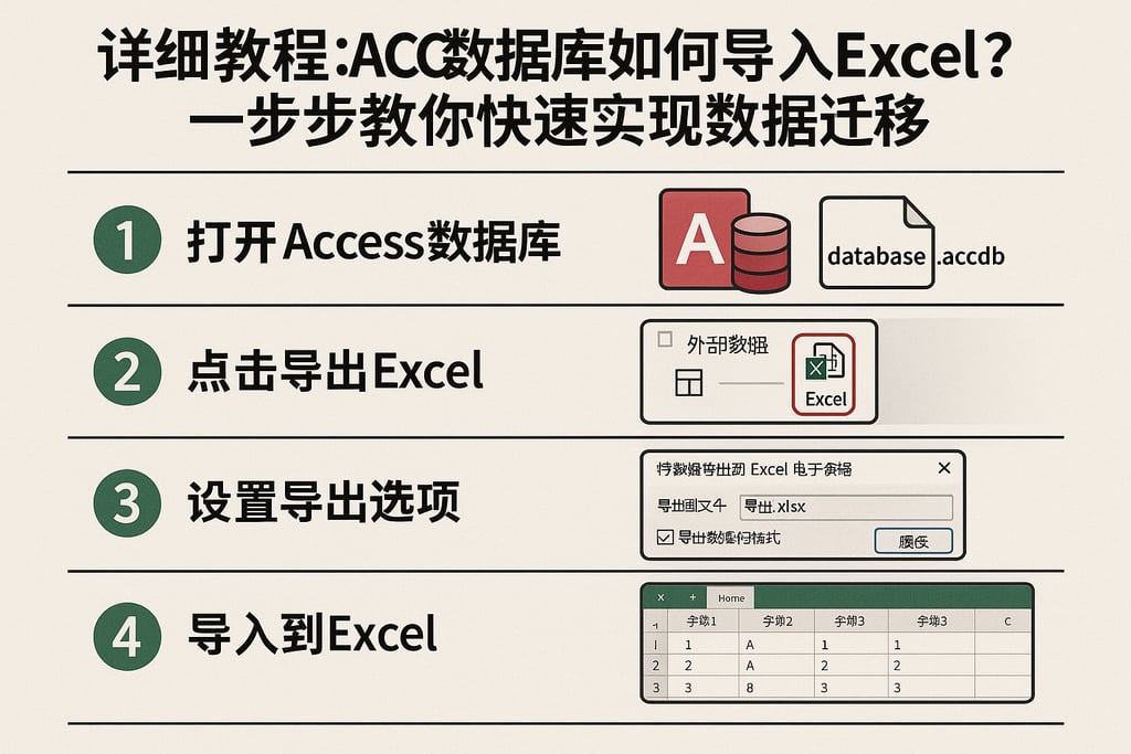 详细教程：acc数据库如何导入excel？一步步教你快速实现数据迁移