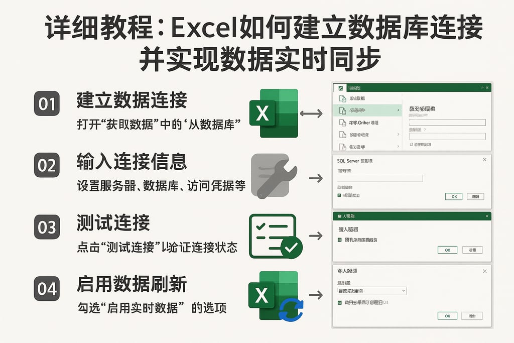 详细教程：excel如何建立数据库连接并实现数据实时同步操作