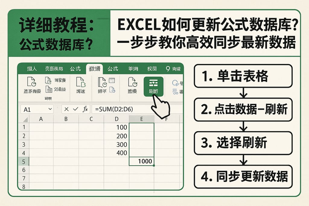 详细教程：excel如何更新公式数据库？一步步教你高效同步最新数据