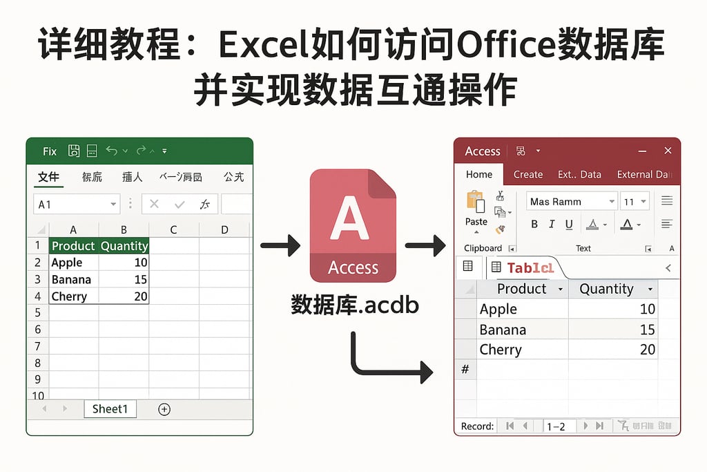 详细教程：excel如何访问office数据库并实现数据互通操作