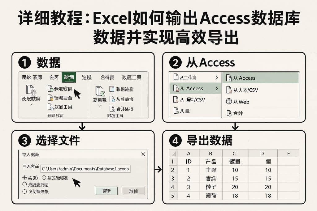 详细教程：excel如何输出access数据库数据并实现高效导出